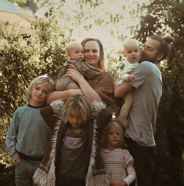 Emma Alta, The Reconnected Co-Founder, with her partner and 5 children